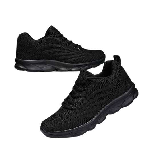 Women's Waterproof Platform Mesh Sports Shoes – Black