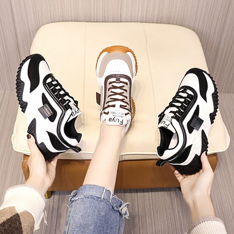 New Style Womens Sport Shoes Contrast-color Laces