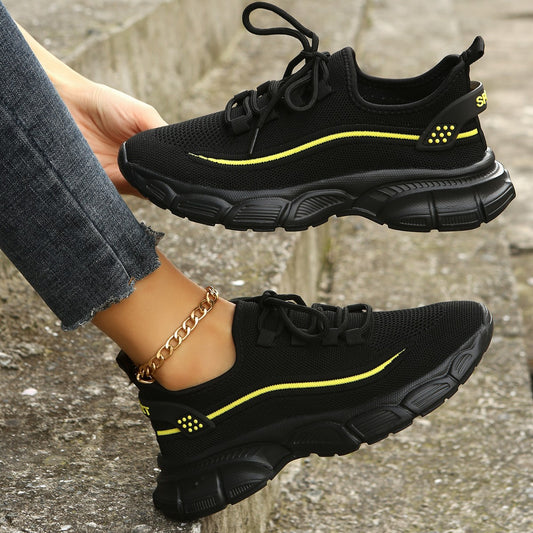 Women's Flyknit Exercise Shoes | Breathable Lightweight Non-Slip Sneakers